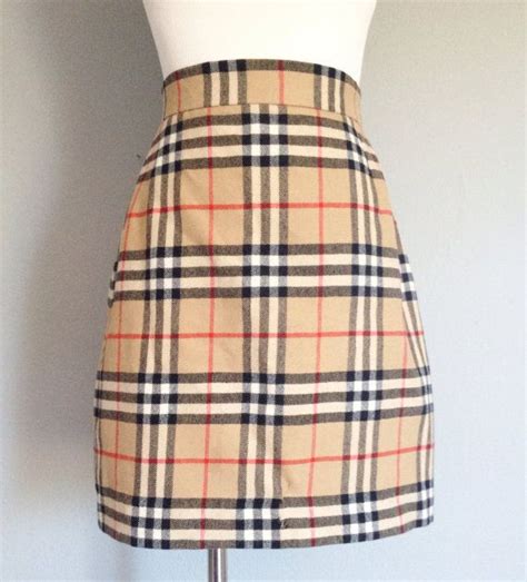 fake burberry plaid skirt|burberry plaid pleated skirt.